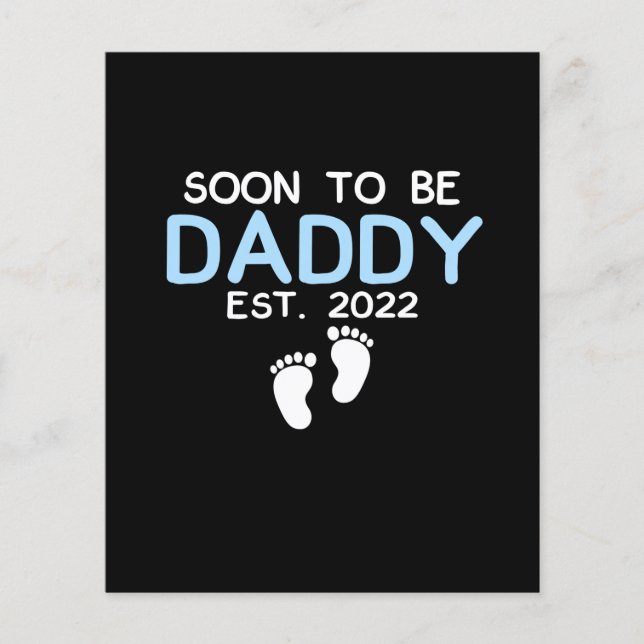 Lámina Pronto será papi 2022, el primer día del padre (Anverso)