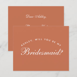 Lámina Propuesta de Dama de Honor Terracota Presupuesto S