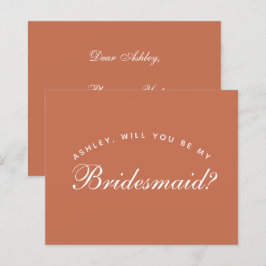Lámina Propuesta de la dama de honor Terracotta Presupues