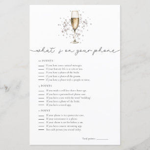 Lámina Prosecco Whats En Tu Teléfono Nodal Shower Game