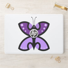 Acento gráfico de mariposa morada moderna linda