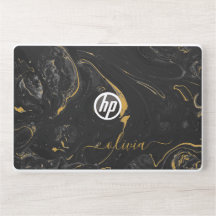 Elegante monograma de mármol funda para Laptop
