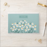 Lámina Protectora Para Portátil HP Floral moderno margarita azul giratorio elegante<br><div class="desc">Floral moderno diseño de la cubierta para iPad de estilo elegante y elegante,  azul margarita.</div>