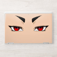 Funda para portátil de arte de ojo de anime rojo i