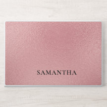 Funda para portátil de monograma elegante rosa osc