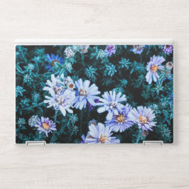 Lámina Protectora Para Portátil HP hermosas flores azules congeladas naturales 