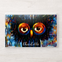 Lechuza brillante y sabia