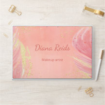 Oro rosa brillo nombre personalizado