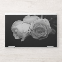 Piel portátil HP de lujo de rosa blanca