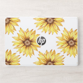 Lámina Protectora Para Portátil HP Sunflower amarillo