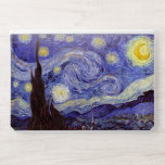 Lámina Protectora Para Portátil HP Vincent Van Gogh Starry Night Vintage Bella Artes<br><div class="desc">Vincent van Gogh Starry Night Bella Artes Painting Starry Night es un cuadro del artista holandés post-impresionista Vincent van Gogh. El cielo azul nocturno está lleno de nubes, estrellas y una luna creciente brillante. La noche estrellada es la única noche de la serie de vistas desde la ventana de su...</div>