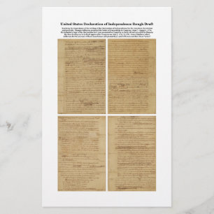 Lámina Proyecto ORIGINAL de Declaración de Independencia