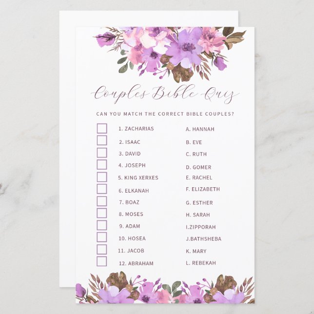 Lámina Prueba de Biblia de Parejas de Ducha Británica (Anverso / Reverso)