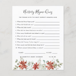 Lámina Prueba Nursery Rhyme | Juego Baby Shower