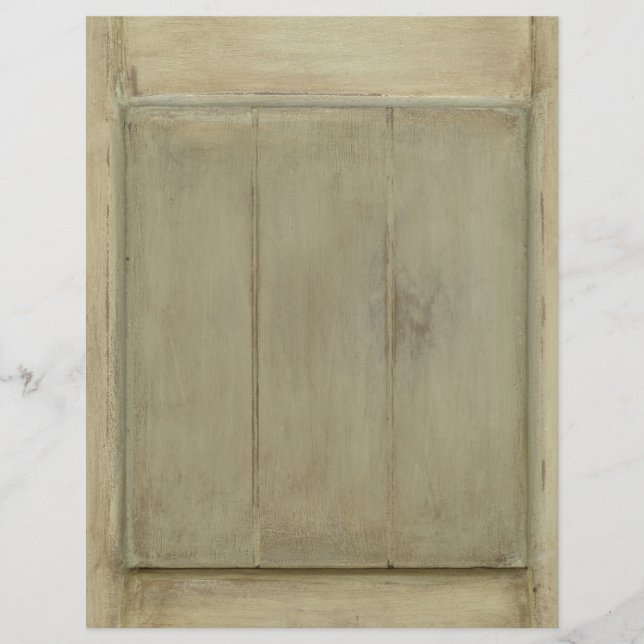 Lámina Puerta de madera pintada rústica (Anverso)
