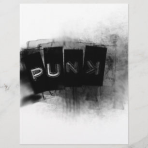 Lámina Punk blanco y negro
