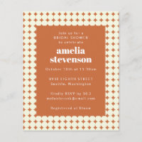 Punto moderno de presupuesto Invitación a la ducha