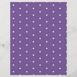 Lámina Puntos blancos sobre papel morado