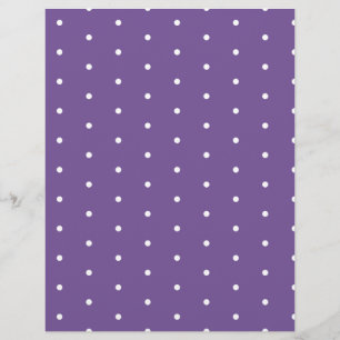 Lámina Puntos blancos sobre papel morado