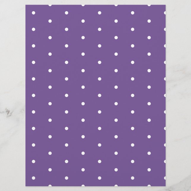Lámina Puntos blancos sobre papel morado (Anverso)