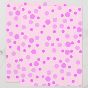 Lámina Puntos de Polka Rosa bonito, Papel de cuaderno ros