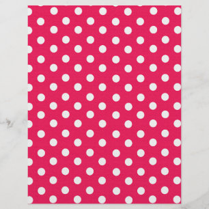Lámina Puntos De Polka Rosa Y Blanco