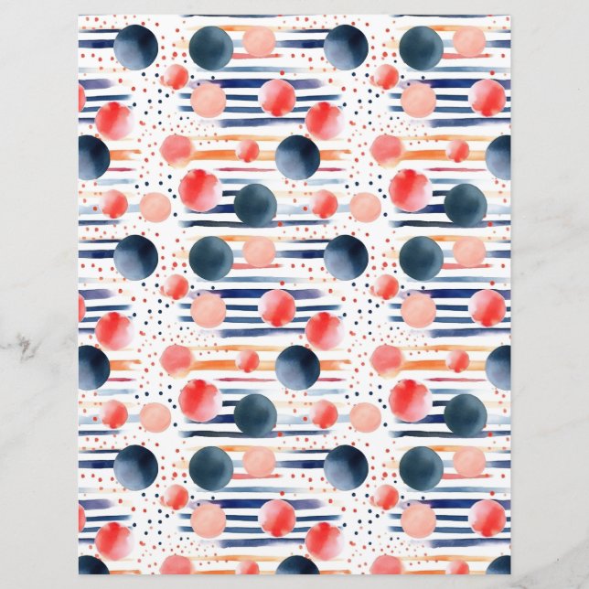 Lámina Puntos de polka y franjas 5 (Reverso)