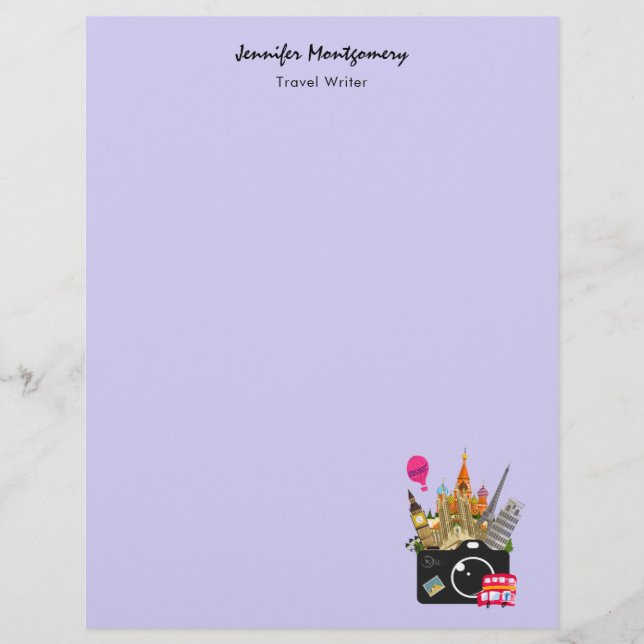 Lámina Puntos de referencia europeos con cámara (Anverso)