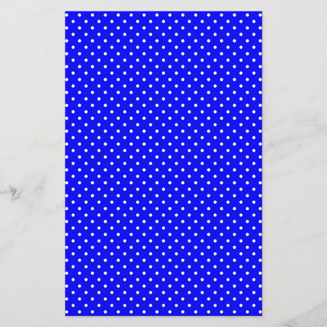 Lámina Puntos-Polka-Azules-Oscuros Y Blancos (Anverso)