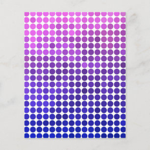 Lámina Puntos rosa y azul