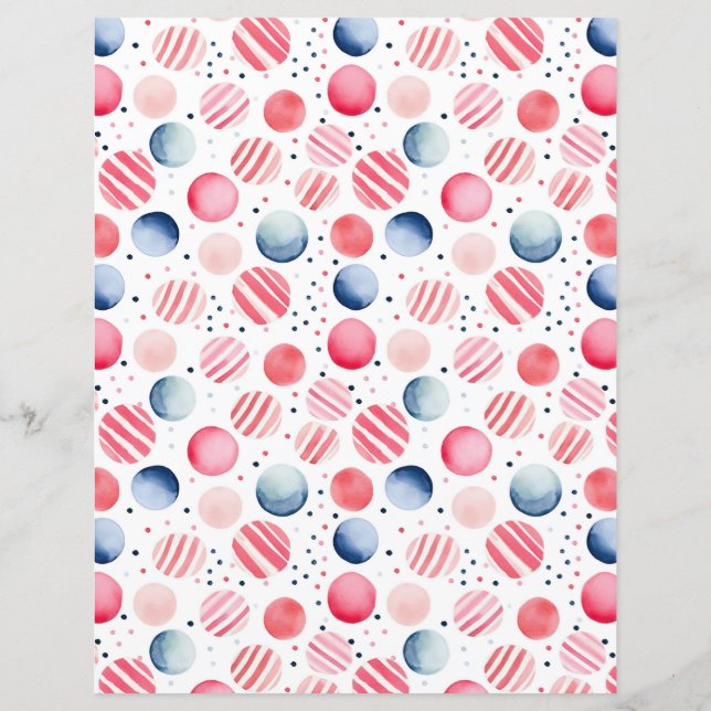 Lámina Puntos y franjas de polka 16 (Reverso)