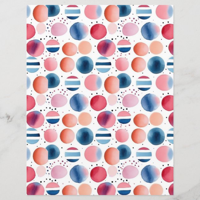 Lámina Puntos y franjas de polka 19 (Reverso)