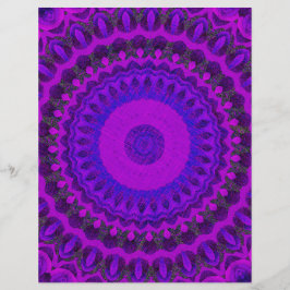 Lámina Purple Kaleidoscope Scrapbook Paper 2-Sided Page
