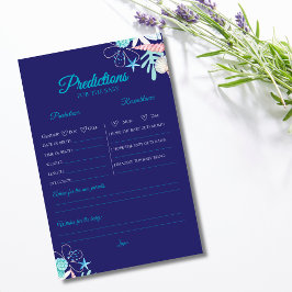 Lámina Purple pequeña perla ducha bebé Predicciones juego