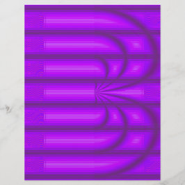 Lámina Purple Retro Cathedral Scrapbook Paper 2-Sided Pag