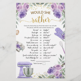 Lámina Purple Stock la cocina preferiría jugar