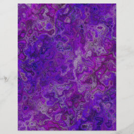 Lámina Purple Swirly Marble Scrapbook Paper 2-Sided Page