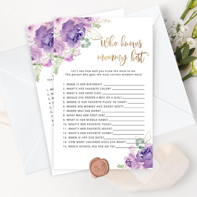 Lámina Purple Who conoce a la mamá mejor juego de ducha b (Subido por el creador)