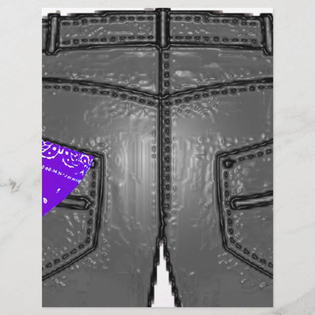 Lámina Púrpura izquierda Hanky (Anverso)