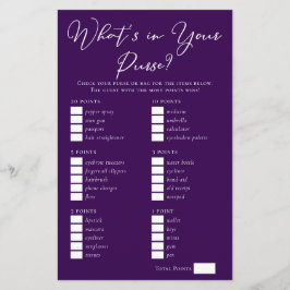 Lámina Púrpura lo que hay en tu juego de ducha de novia