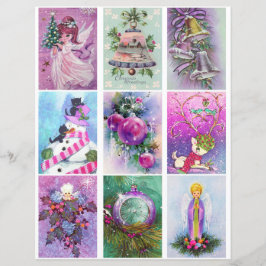 Lámina Púrpura Navidad Clipart