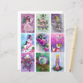 Lámina Púrpura Navidad Clipart