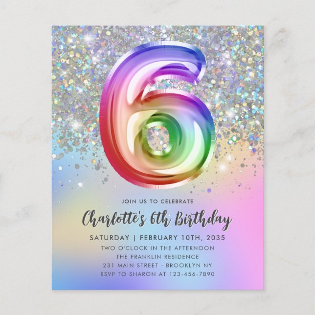 Lámina Purpurina arcoiris presupuestal Relieve metalizado (Anverso)