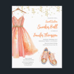 Lámina Purpurina de bolas y bolas de oro de 16 plumas y b<br><div class="desc">Celebre con estilo el 16º cumpleaños de Sneaker Ball con nuestra exclusiva colección de papelería Peach y Gold Purpurina. Captando perfectamente la esencia de un glamoroso fiesta con temática de zapatillas, cada pieza añade un toque de brillo y sofisticación a su día especial. Haga que su 16 cumpleaños sea inolvidable...</div>
