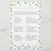 Purpurina de Mint y Gold ¿Qué hay en tu juego de t