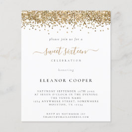 Lámina Purpurina de oro de Glam Presupuestario Dulce Invi