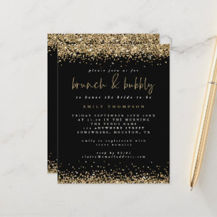 Lámina Purpurina de oro de presupuesto Brunch Bubbly Brid