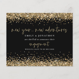 Lámina Purpurina de oro de presupuesto Invitación de comp