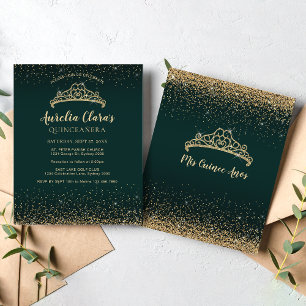 Lámina PURPURINA de oro Esmeralda de Glam Quinceanera