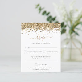 Lámina Purpurina de Oro Presupuestario Código QR Boda RSV